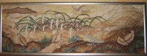 Painting ''Landscape with quails''