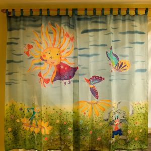 Curtains in kids room